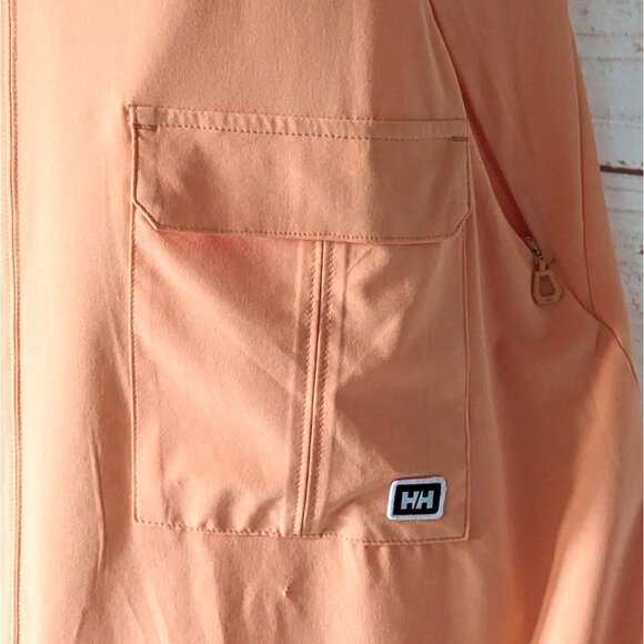 Helly Hansen Vik Dress Orange V-Back A-Line Sleeveless Sporty Summer Pockets M - Picture 6 of 16